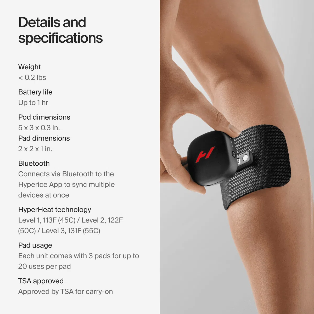 Hyperice Venom Go Pack Ricariche per capsule di terapia vibratoria termica | Terapia muscolare | Sciogli i muscoli indolenziti | Accelera il riscaldamento | 1 ora di autonomia | Bluetooth