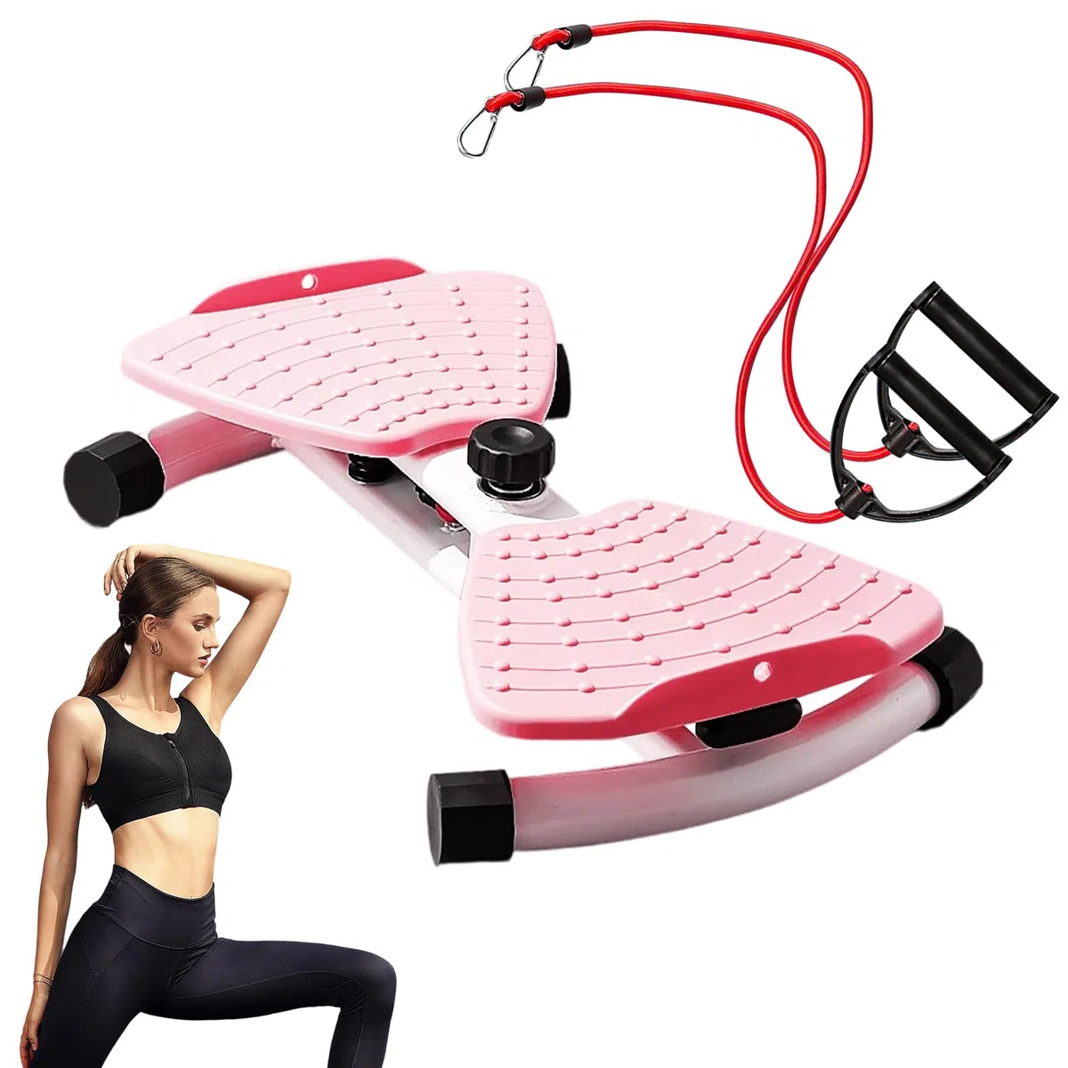 Macchina Twist per Esercizi Fisici Attrezzo per Allenamento del Core con | Tavola per Torsioni Addominali Per Uomini E Donne, Allenamento A Casa, Appartamento, Palestra E Fitness
