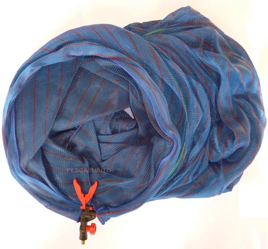 Nassa 2.50mt con Reggicanna da Pesca Micro Rete con Porta Reggi Canna Inglese Ledgering