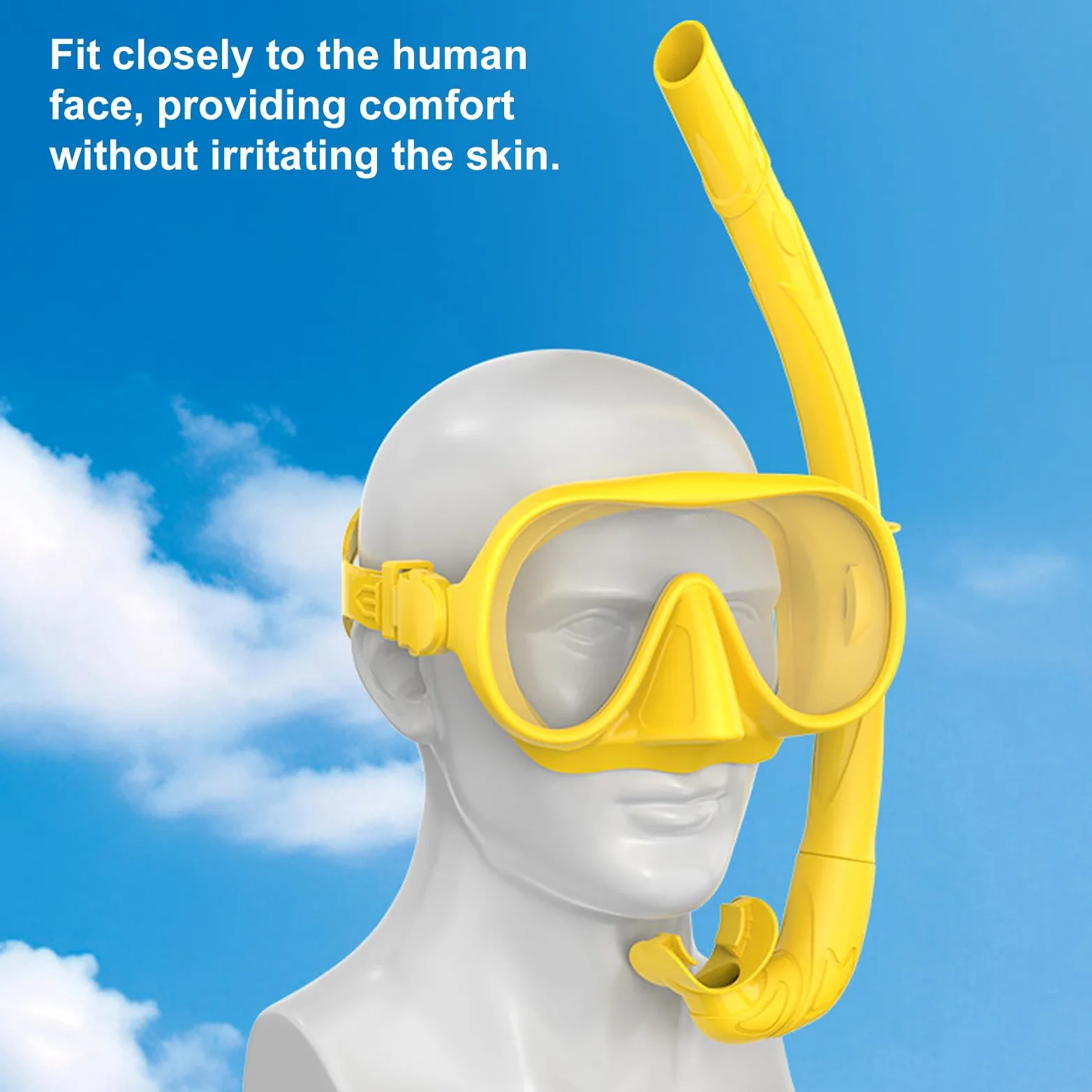 Occhiali da snorkeling panoramici a 180 gradi, per immersioni subacquee, snorkeling, apnea, nuoto, immersioni, snorkeling, anti-appannamento