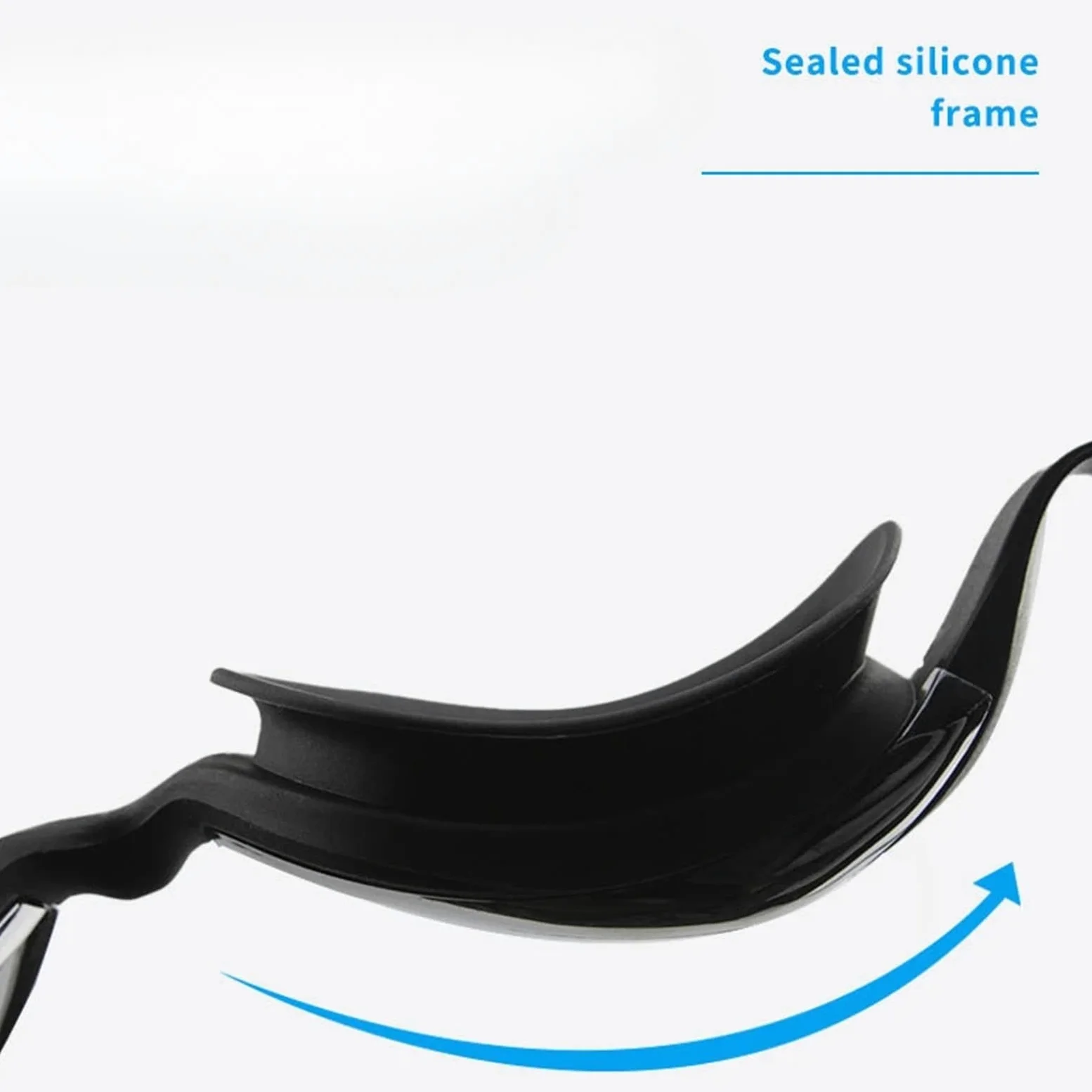 Occhialini da nuoto antiappannamento Per Sport | For adulti con cuffia in silicone e set di occhialini da nuoto