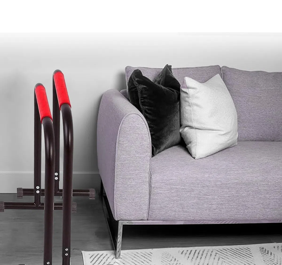 Barre Parallele Unisex Adulto, Nero Rosso, Taglia Unica