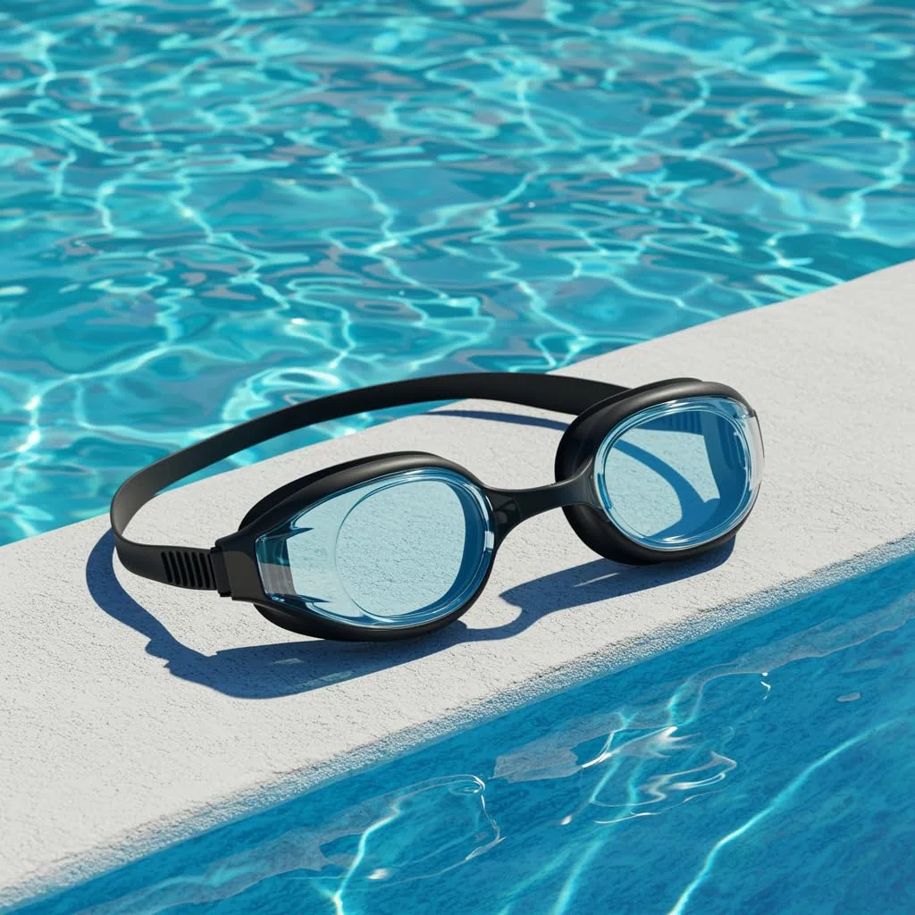 l&j Occhiali da Nuoto Ottici Performance con Diottrie Positive e Negative per Uomo e Donna – Lenti Graduate Intercambiabili – Antigraffio Antiappannamento – Silicone Morbido Alta Visibilità