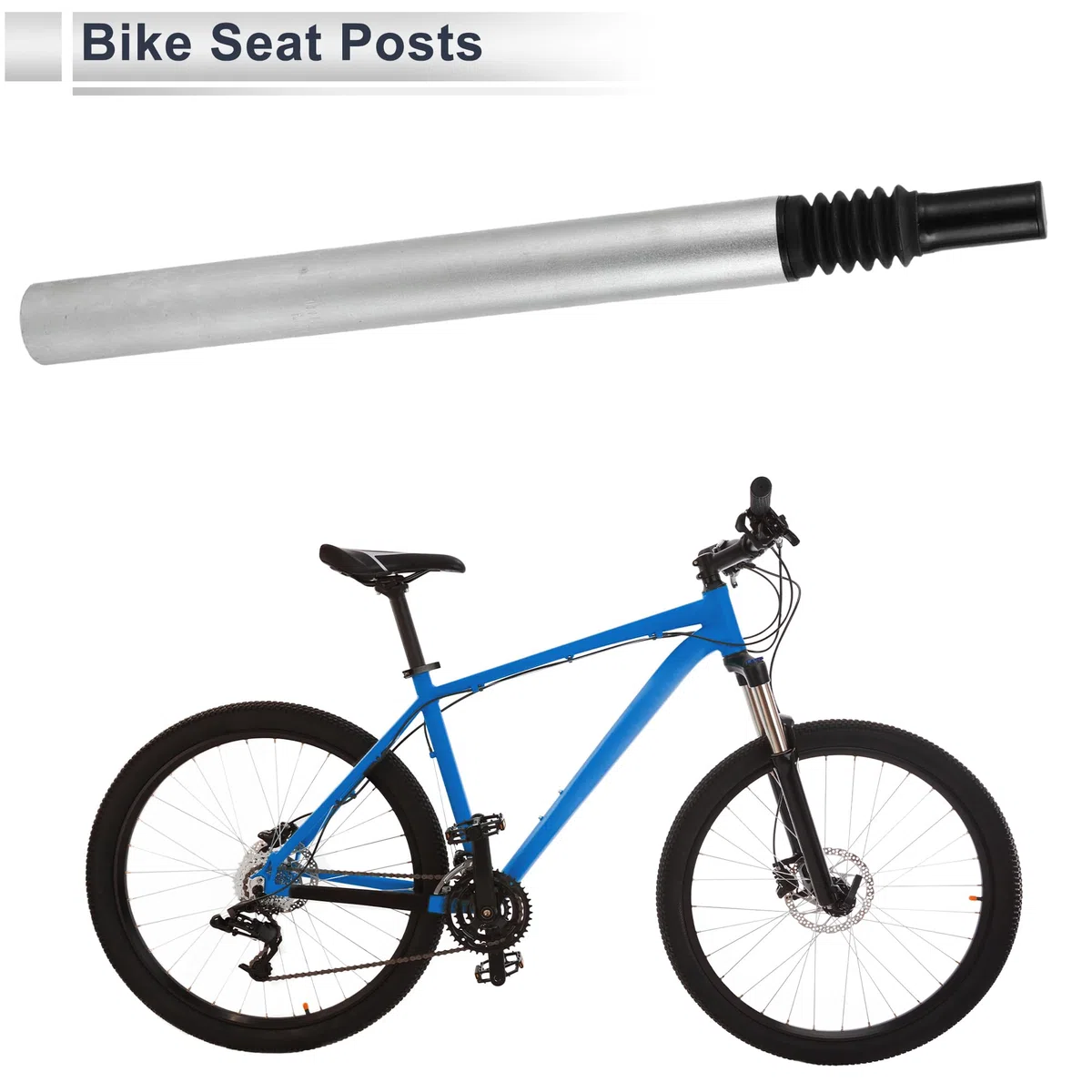 Reggisella Ammortizzante Per Bici 1 Pz Universale | Diametro 33,9mm, Lunghezza 400mm, Compatibile Con Bici Da Strada, MTB, BMX, Bici Da Pista, Funzione Ammortizzante