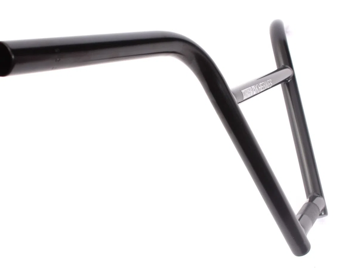 KHE MVP - Manubrio BMX 4130 CrMo 9 pollici, 4 pezzi, Butted, larghezza 736 mm, 0,85 kg, colore: Nero