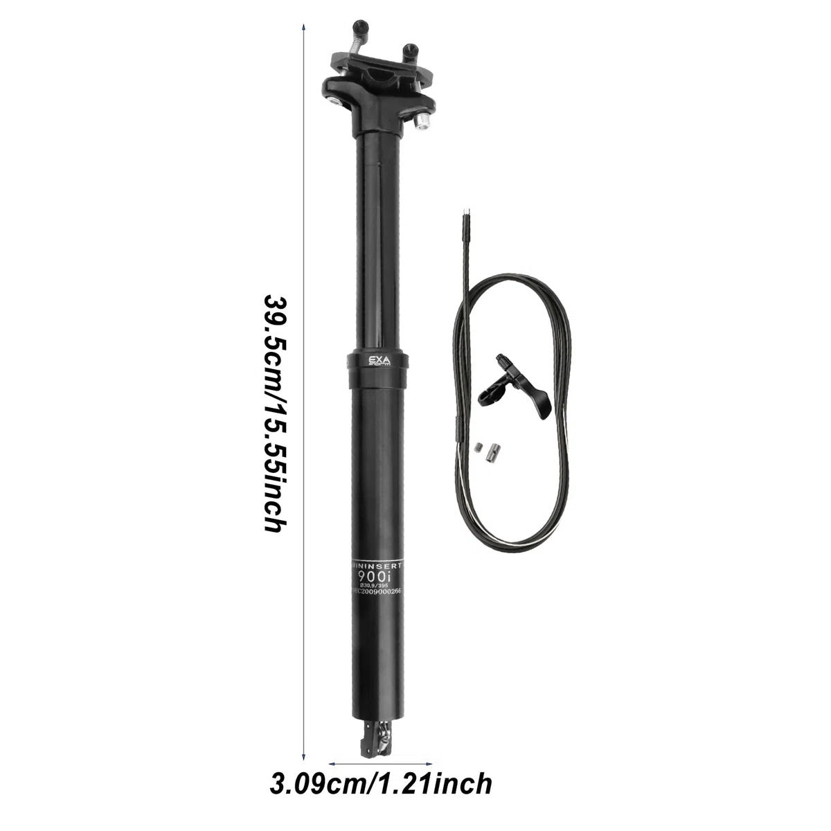 Asta per sella da bicicletta | 30,9/31,6 mm Strumento regolabile in alluminio | Leva di controllo remoto per reggisella a scomparsa, per viaggio, strada, montagna, guida, navetta, consegna, all'aperto