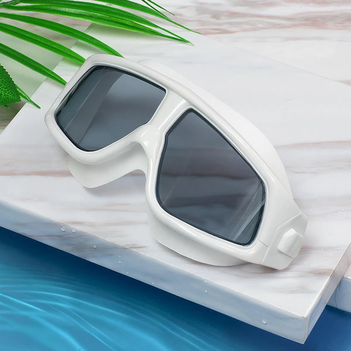 occhialini, Occhiali da nuoto for uomo e donna, anti-appannamento, UV, montatura grande, for adulti, sportivi, impermeabili, in silicone