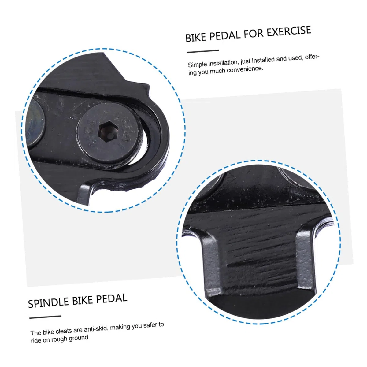 BESPORTBLE 3paia Tacchette Per Bici Da Montagna Autolock Multi-direzionale Sostituzione Per Pedali Alta Affidabilità e Stabilità