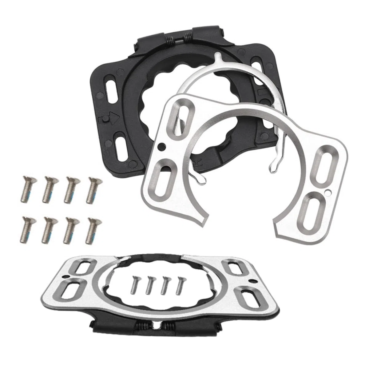 Copri Tacchette Bici da Ciclismo 2 Pezzi in Acciaio Inox | Pedale e Scarpe da Ciclismo, Sostituzione Rapida, Accessori per Strada e Montagna