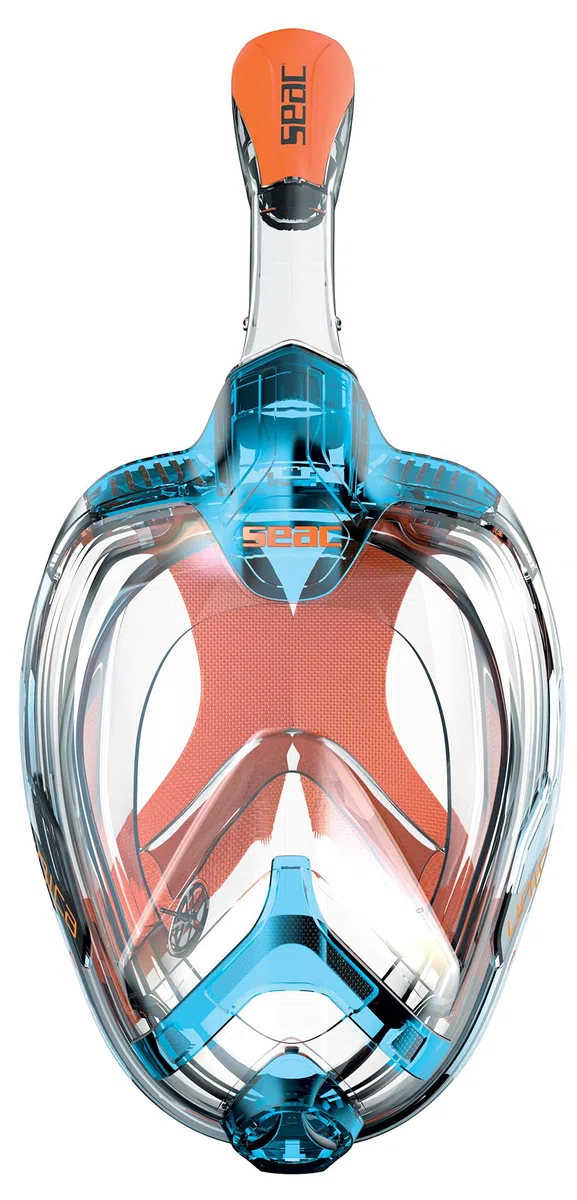 Seac Unica SLT, maschera integrale da snorkeling per adulti, facciale in polimero anallergico senza ftalati, testata e brevettata