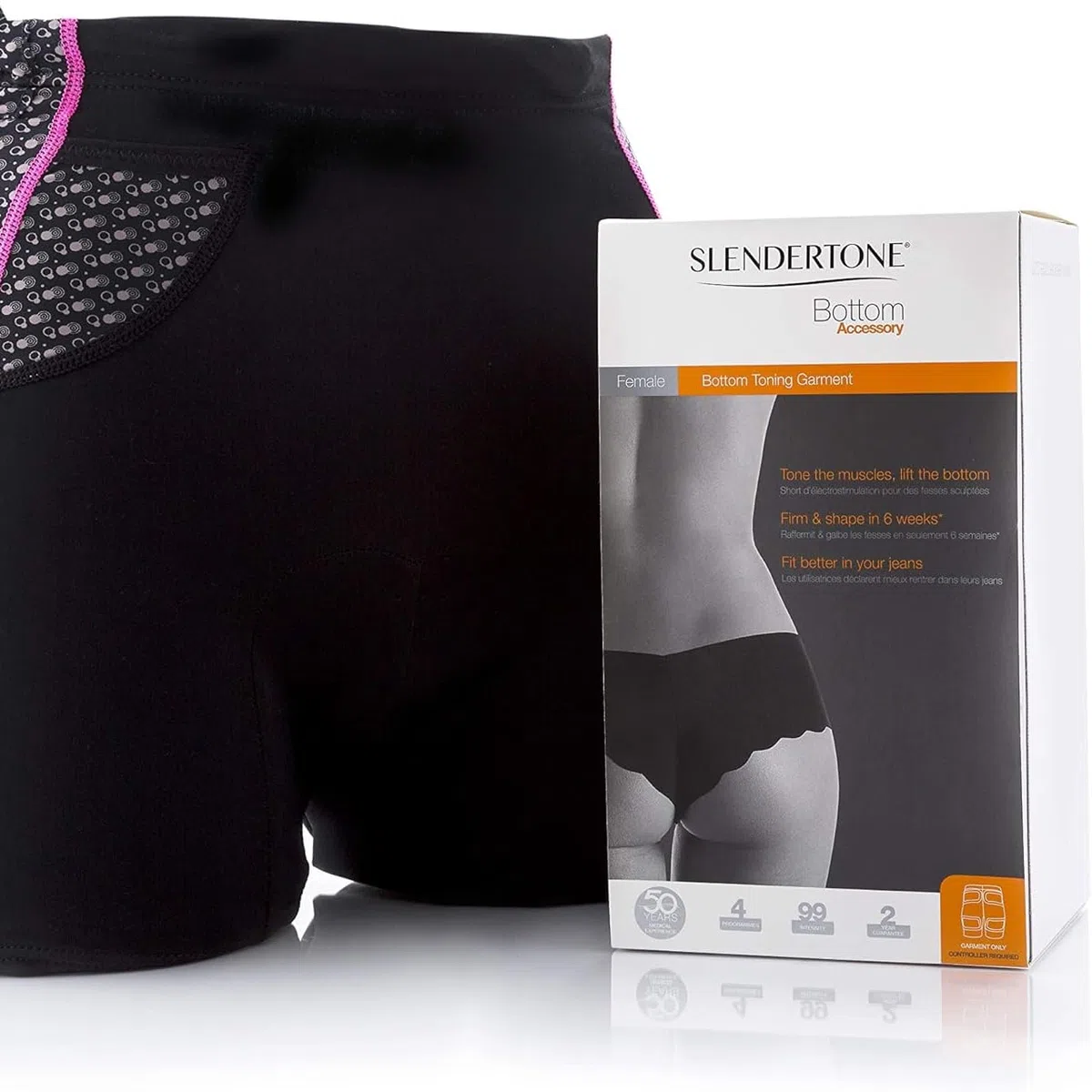 Slendertone Pacchetto tonificante femminile completo Abs7 da donna, nero, 69-119 cm, 27-47 cm, 34-40