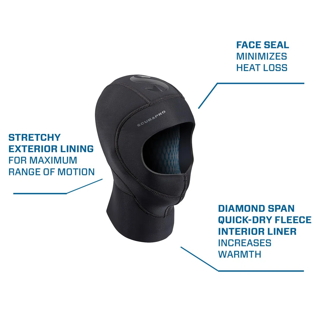 Scubapro EXODRY/TRILAME Hood 6/4 M/L