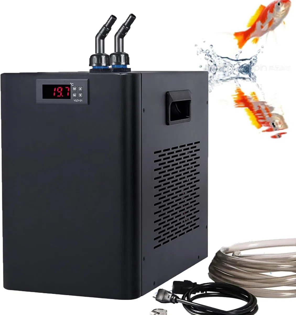 Refrigeratore d'Acqua per Acquari Commerciali 160l/300l/500l Refrigeratore d'Acqua Idroponico Intelligente Refrigeratore d'Acqua per Acquari per Pesci Costante Acqua Dolce Salat