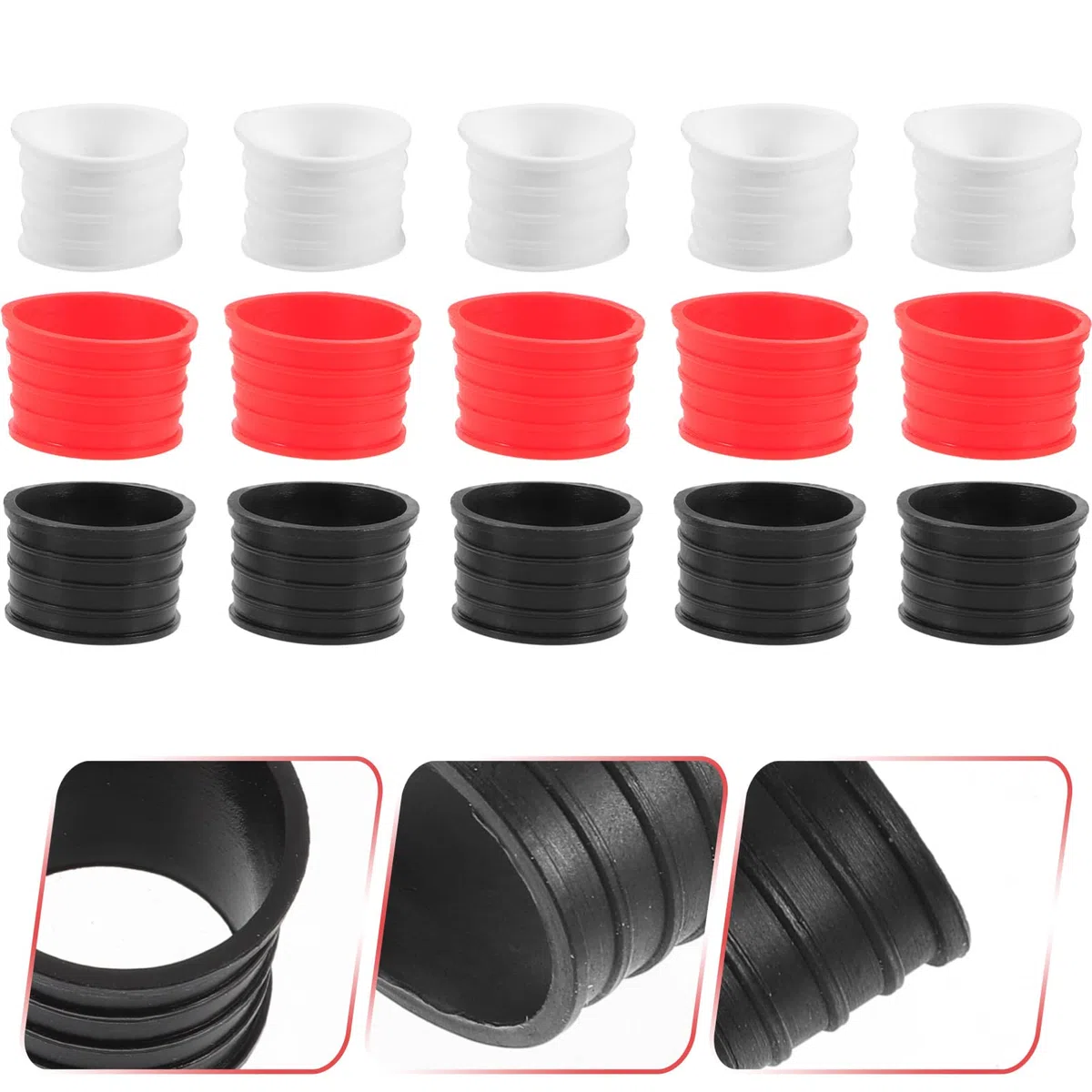 BESTonZON Grip per Racchette Tennis E Badminton Protezione Antiscivolo Riutilizzabile Accessori Professionali per Racchette Compatibile con Vari Sportivi 15 * 2