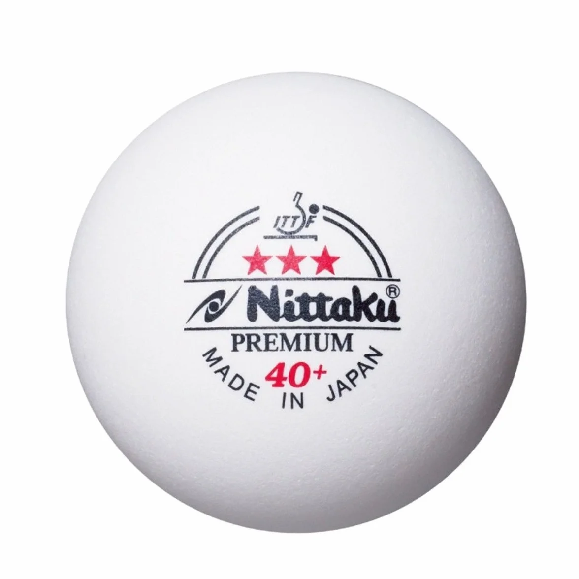 NITTAKU Palline da ping pong in plastica Premium 3 stelle bianche 40+ ITTF, 30 pezzi, originali e nuovi