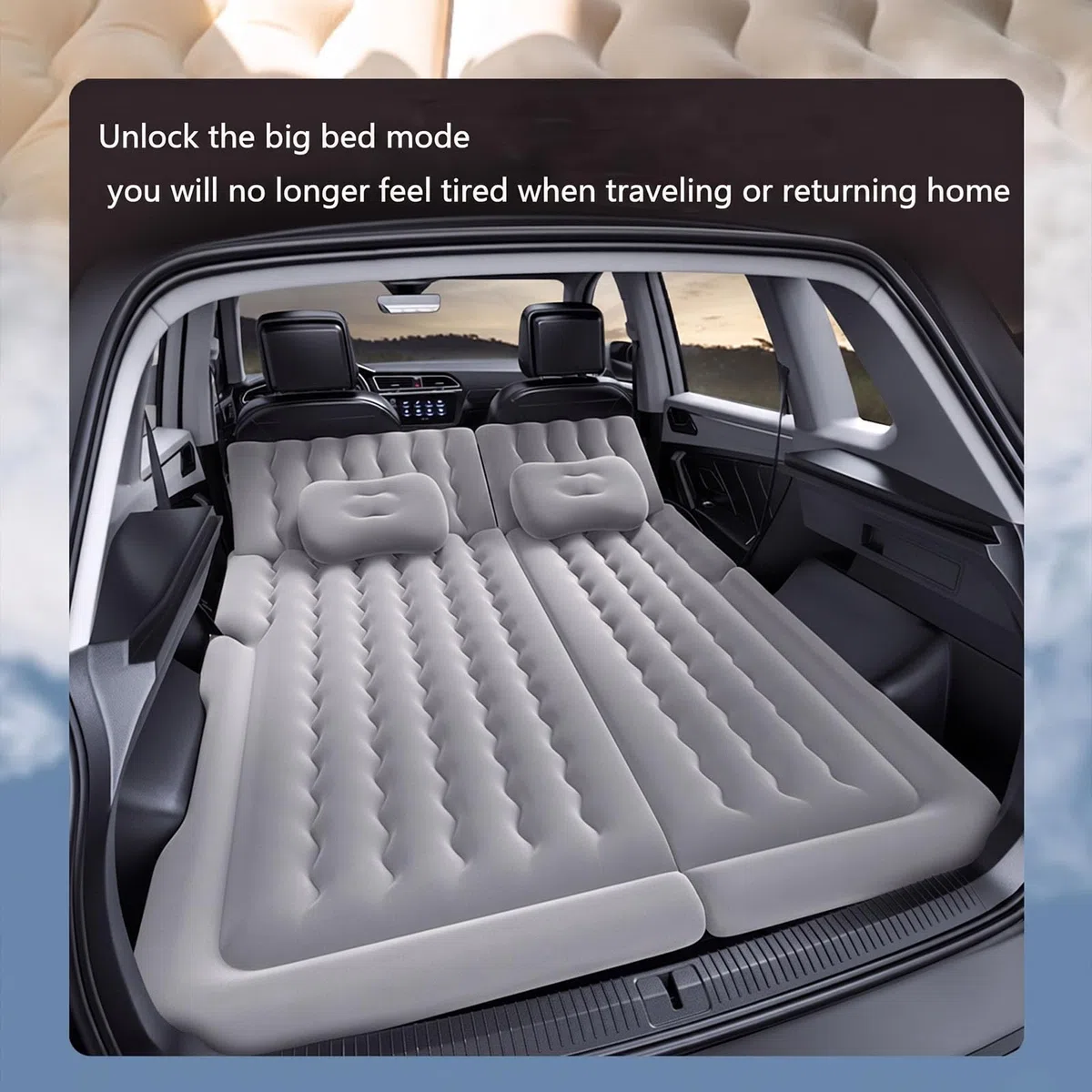 Materasso Gonfiabile Auto per Toyota Corolla Touring Sports 2026 2025-2022, Materasso Campeggio Letto Viaggio Portatile Accessori Auto per Bagagliaio Sonno Esterno
