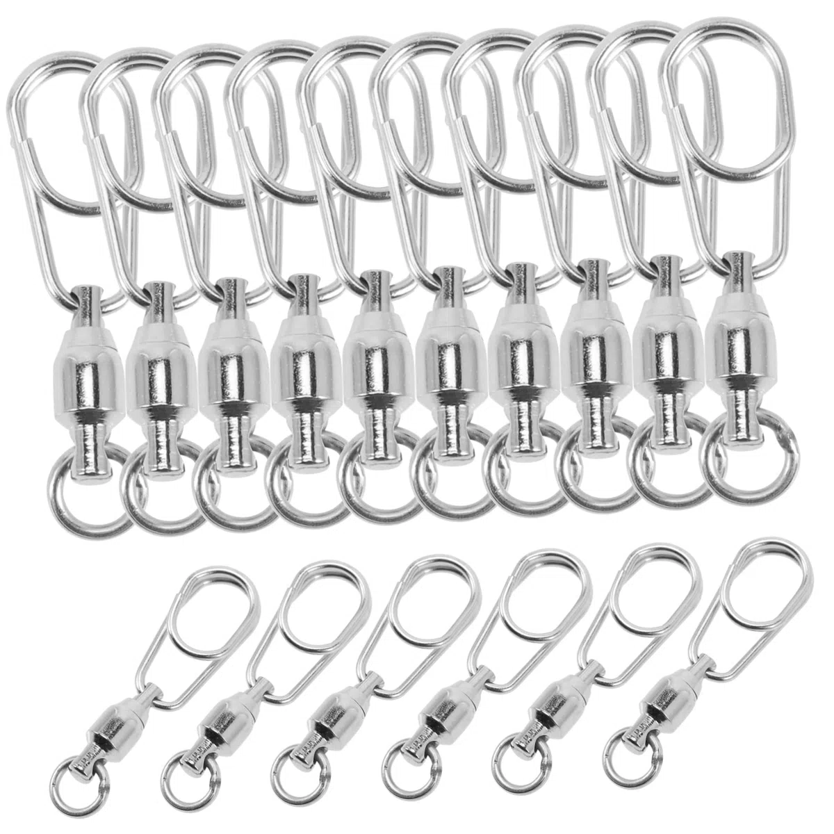 BESPORTBLE 90pezzi Rotanti Inossidabile Per Girella Per Accessori Collettori Resistenti e Facili Usare Per
