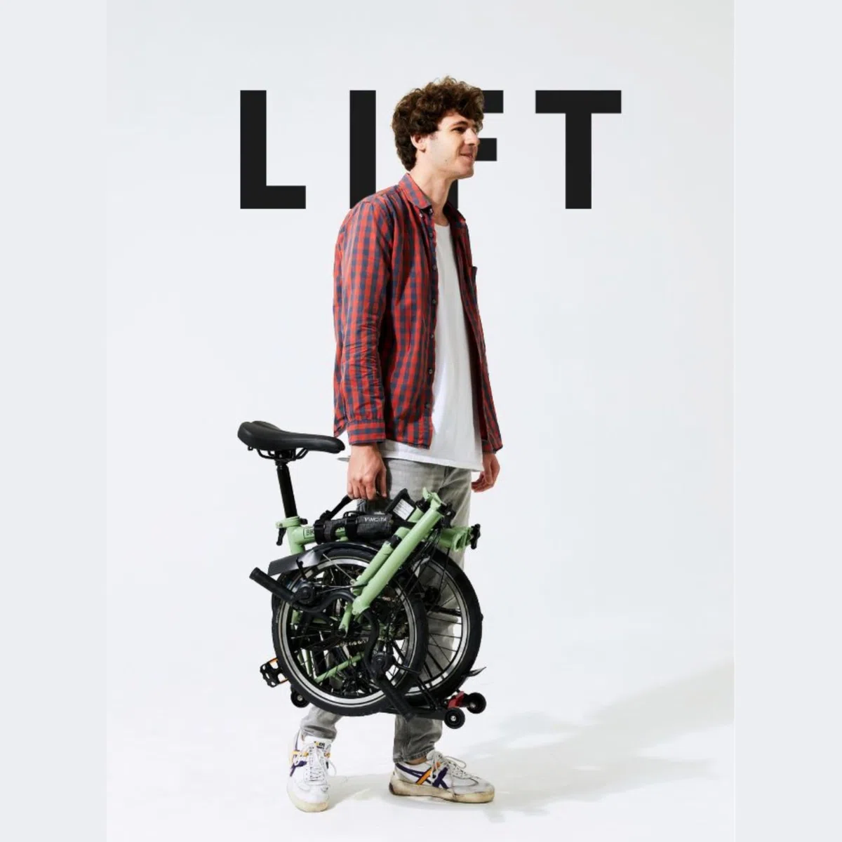 Vincita Invisibility - Custodia per bicicletta pieghevole Brompton, leggera, con custodia integrata, ideale per viaggi in treno e autobus, colore: Blu