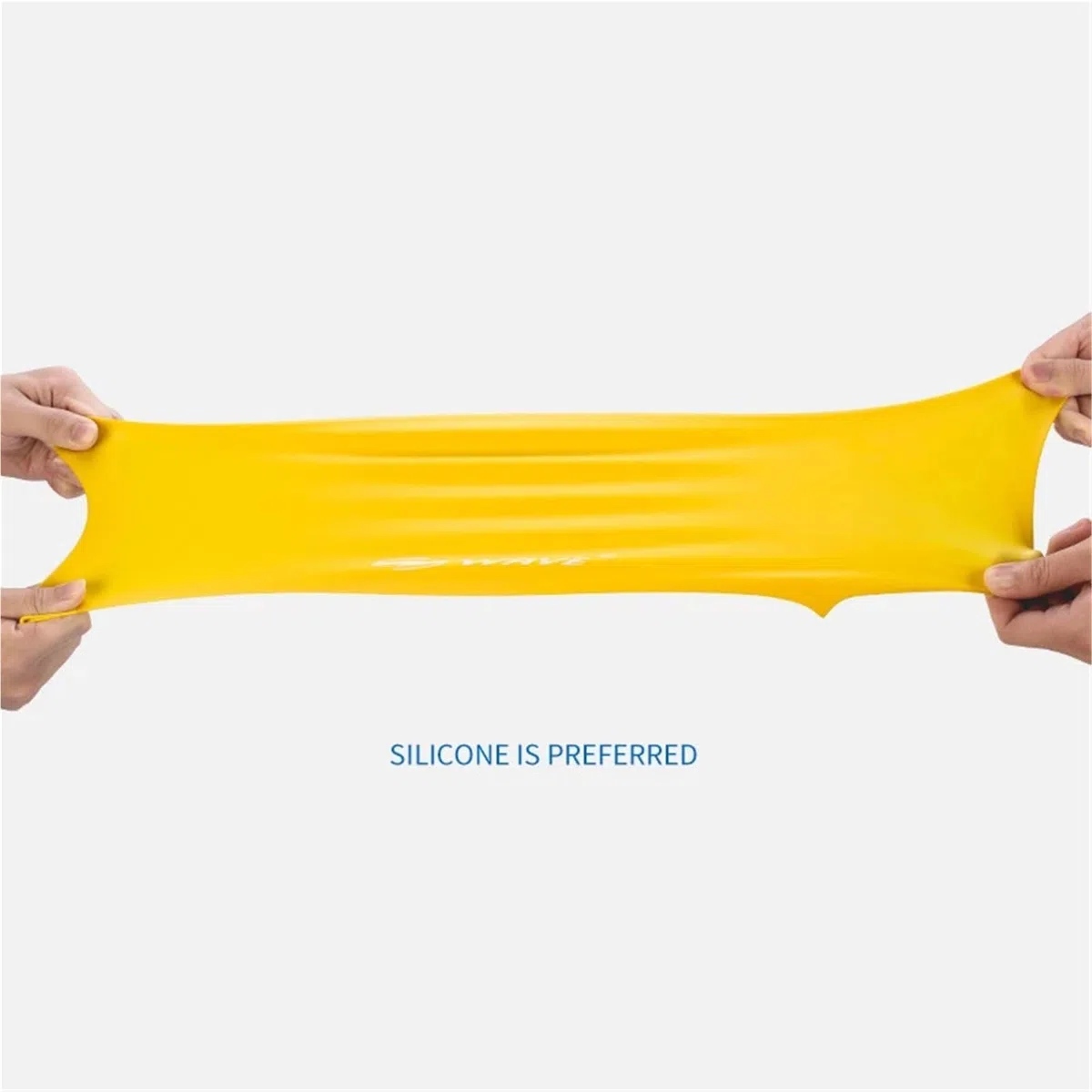 1 pz elastico in silicone cappello da nuoto in gomma impermeabile proteggere le orecchie capelli lunghi sport piscina cappello cuffia da nuoto pura