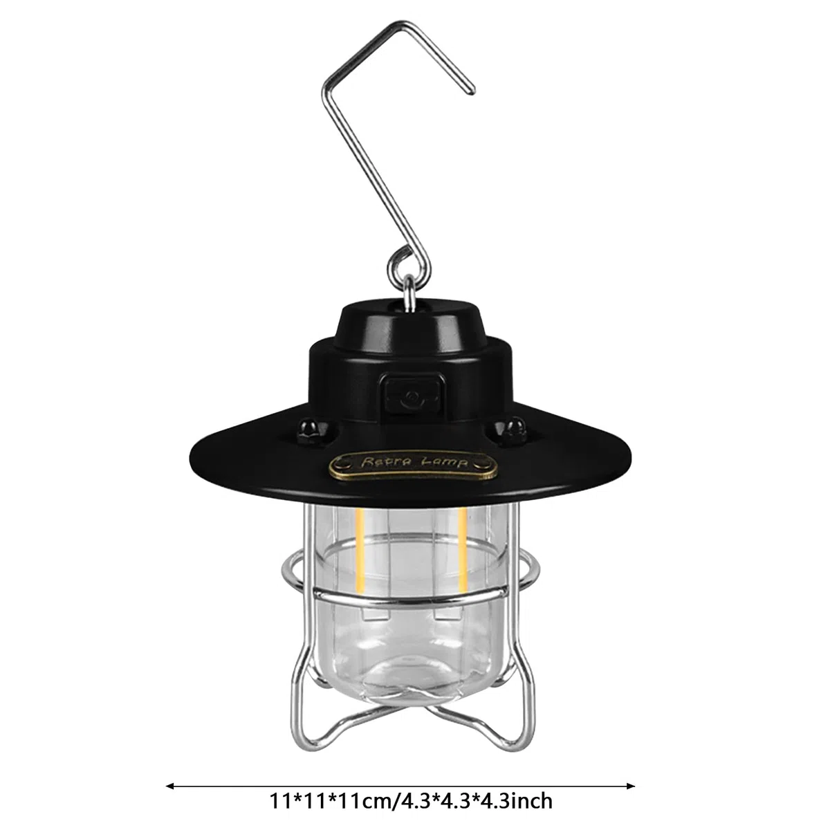 Keptfeet 2 Lanterna da Campeggio Ricaricabile - Lanterna da Campeggio a | LED Impermeabile Torcia LED Ricaricabile USB | Lanterne da Esterno sospese Torcia da Campeggio per Cortile, Patio, terrazza
