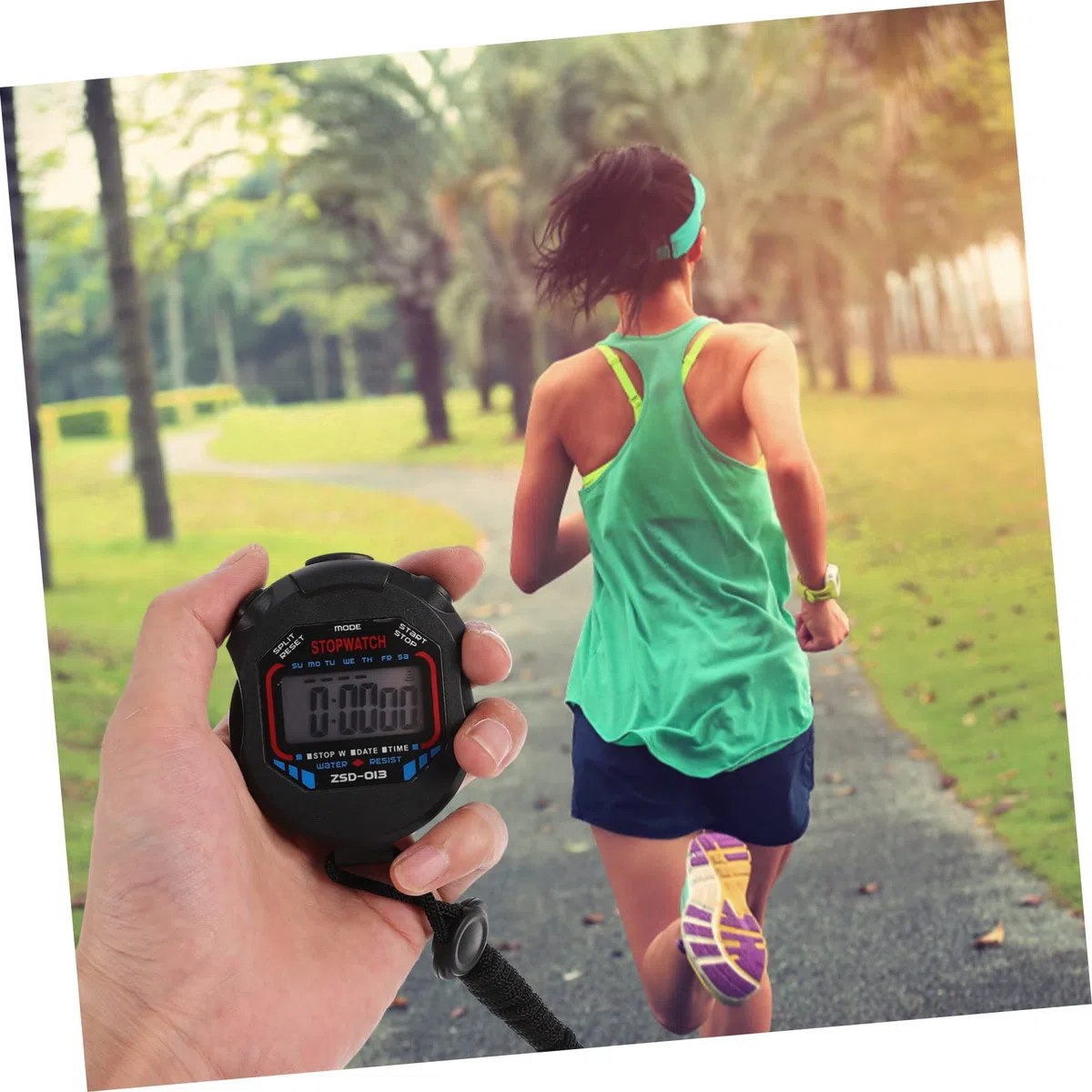 YARNOW 12 Cronometro Professionale per Sport con Display LCD Allarme per Fitness e Arbitri