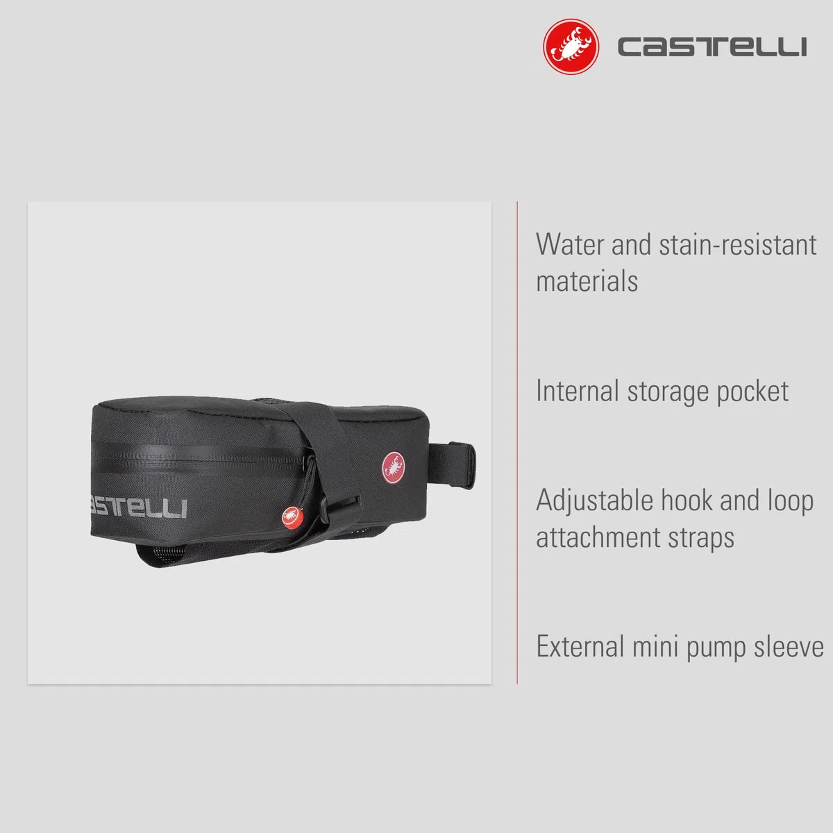 Castelli UNDERSADDLE XL, Borsa Sportiva Uomo, Black, Unica