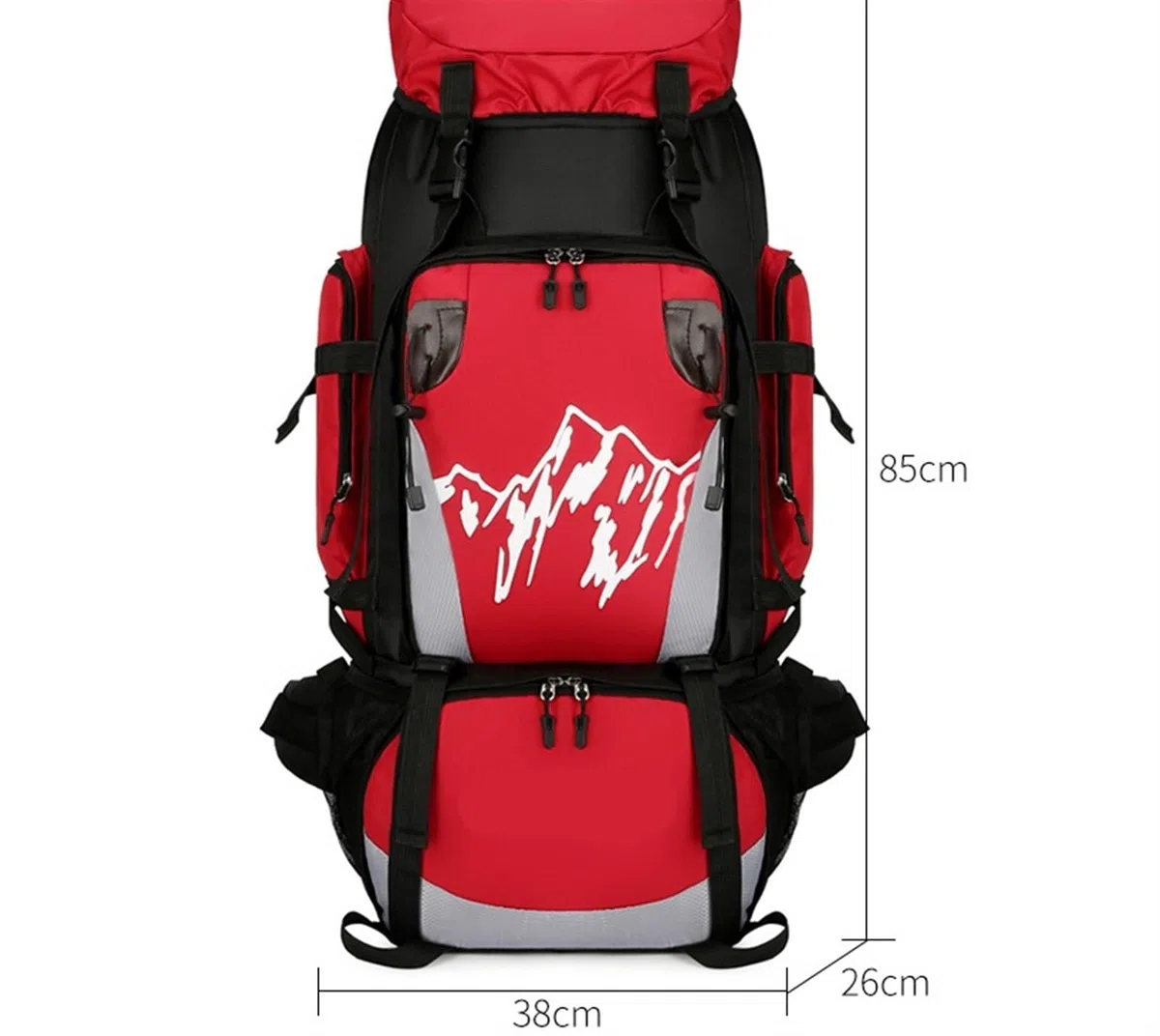 Borsa da Alpinismo Zaini da Trekking Unisex da 90 Litri Zaini Leggeri da Trekking Leggeri per Arrampicata in Campeggio All'aperto Escursionismo Zaino(Navy)
