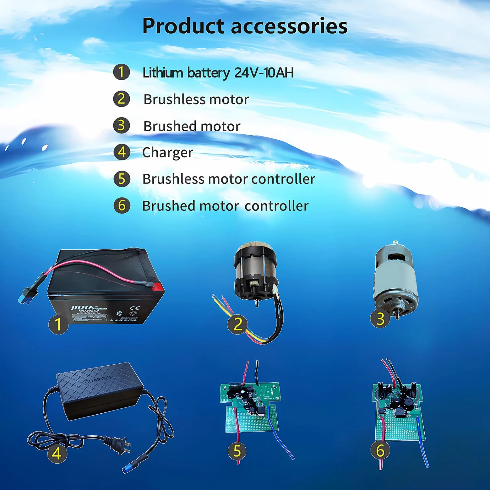 Monopattino subacqueo portatile, motore spazzolato da 500 W, propulsore subacqueo, leggero e facile da trasportare, attrezzatura di propulsione subacquea per spiaggia