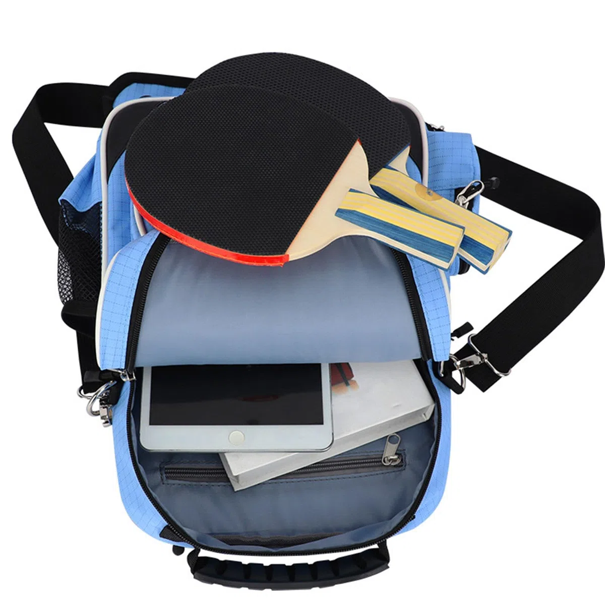 Borsa a Tracolla di Grande capacità per Racchetta -Pong, Resistente all'Acqua, Realizzata in Robusto Tessuto Oxford, Ideale per Allenamento