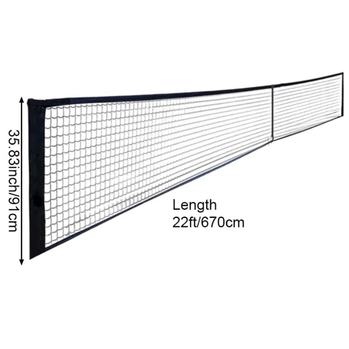Rete Pickleball 7.6x0.9m Ufficiale | Rete Portatile in Poliestere Resistente per Interni ed Esterni | Rete da Gioco e di Ricambio per Sistema Pickleball