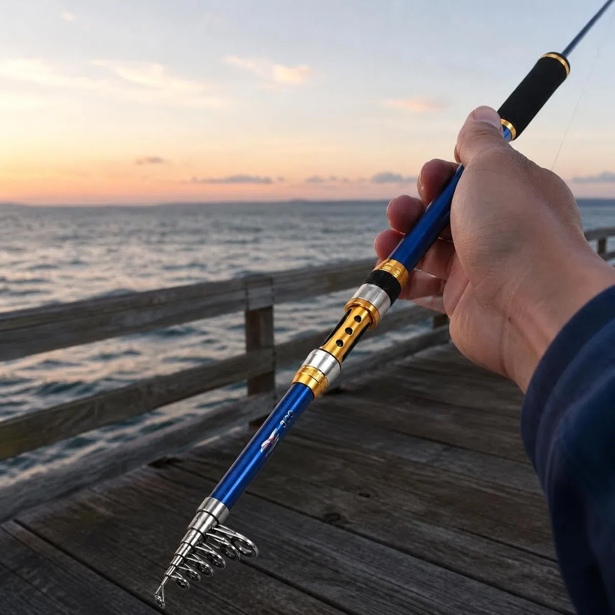 Canna da Pesca in Fibra di Carbonio con Azione Sensibile E Resistente Corrosione Adatta per La Pesca in per Lanci Lunghi