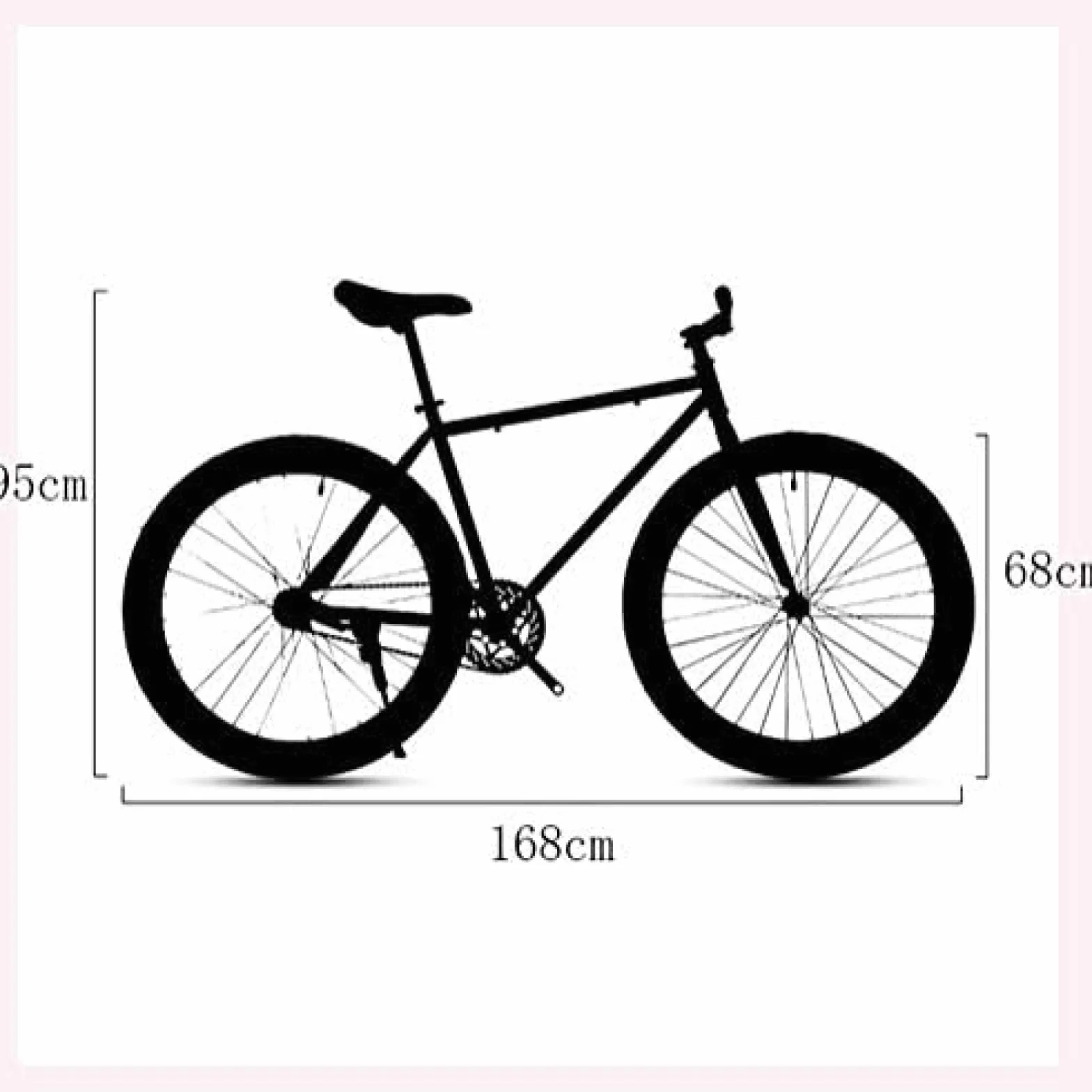 Bike su strada da uomo e femmina, telaio ad acciaio al carbonio alto 26 pollici in bicicletta da strada per adulti, corse in bicicletta del freno a doppio disco, biciclette da mountain bike a ruote