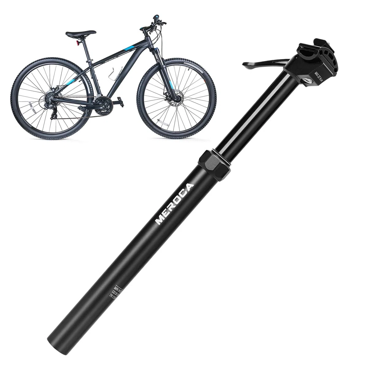 Reggisella Telescopico per Bicicletta e Bici - Manuale e da Viaggio