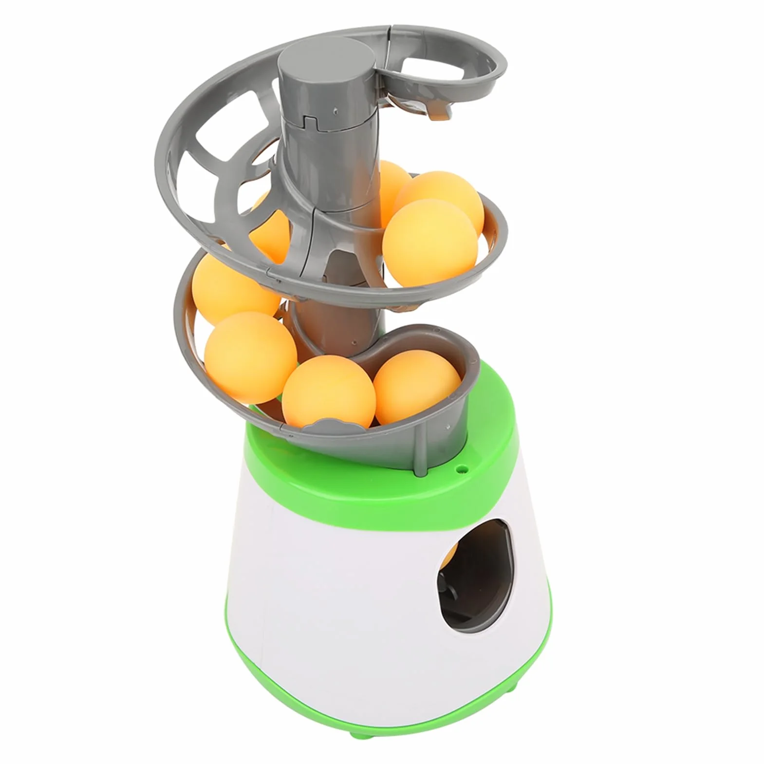 Jiawu Allenatore da Tavolo Tennis con Lanciatore Automatico di Palline ABS | Robot da pong portatile, batteria da 5000 mAh, con 10 palline per fare pratica ai bambini