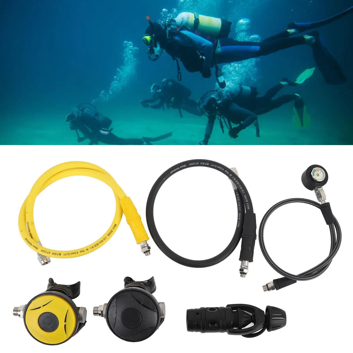 YUYTE Set Regolatore Immersione in Alluminio Premium, Prima e Seconda