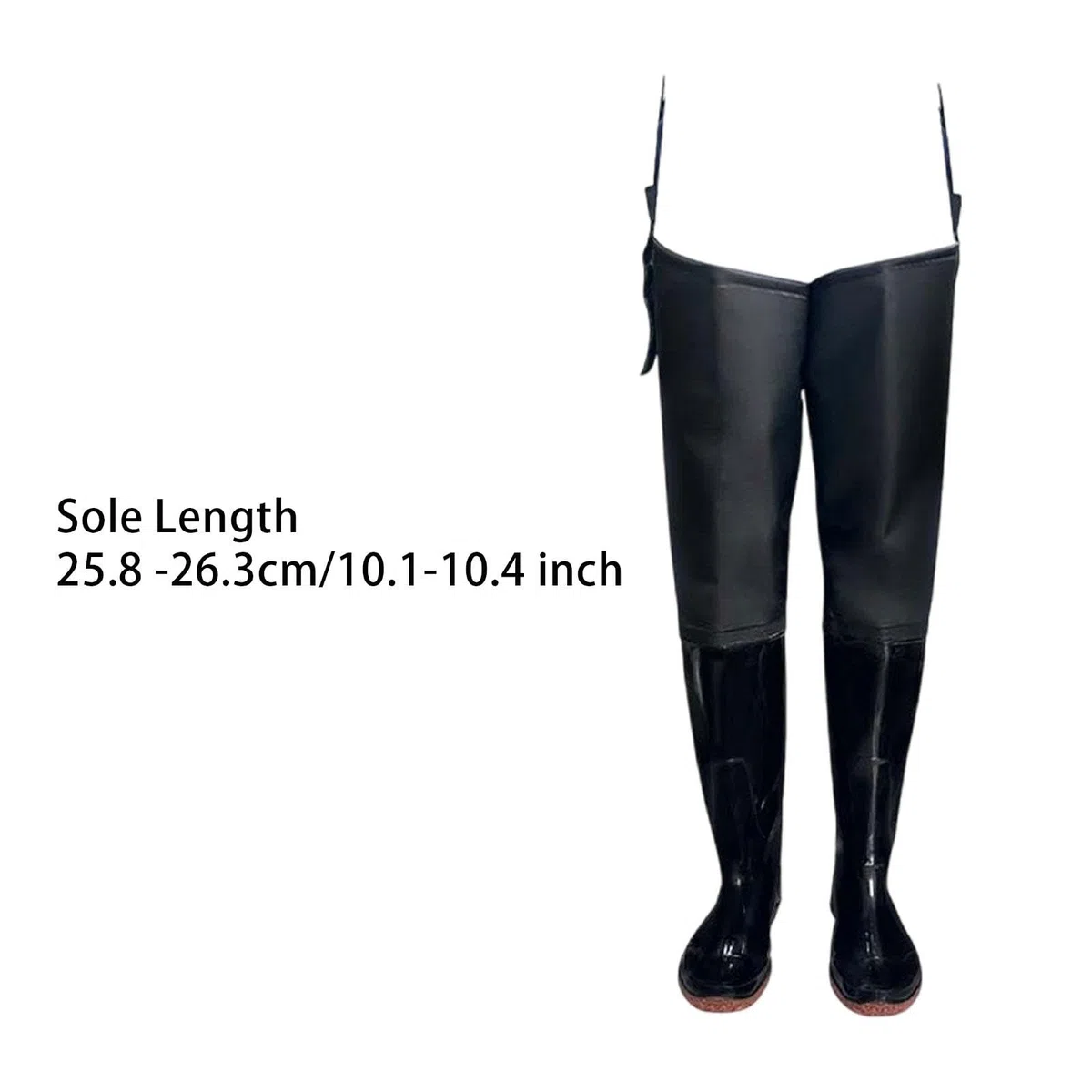 Waders Da Pesca con Stivali, Pantaloni Impermeabili, Suola Antiscivolo, Materiale in PVC Rinforzato, Adatti per La Pesca Fluviale E per Lavori Agricol, 42
