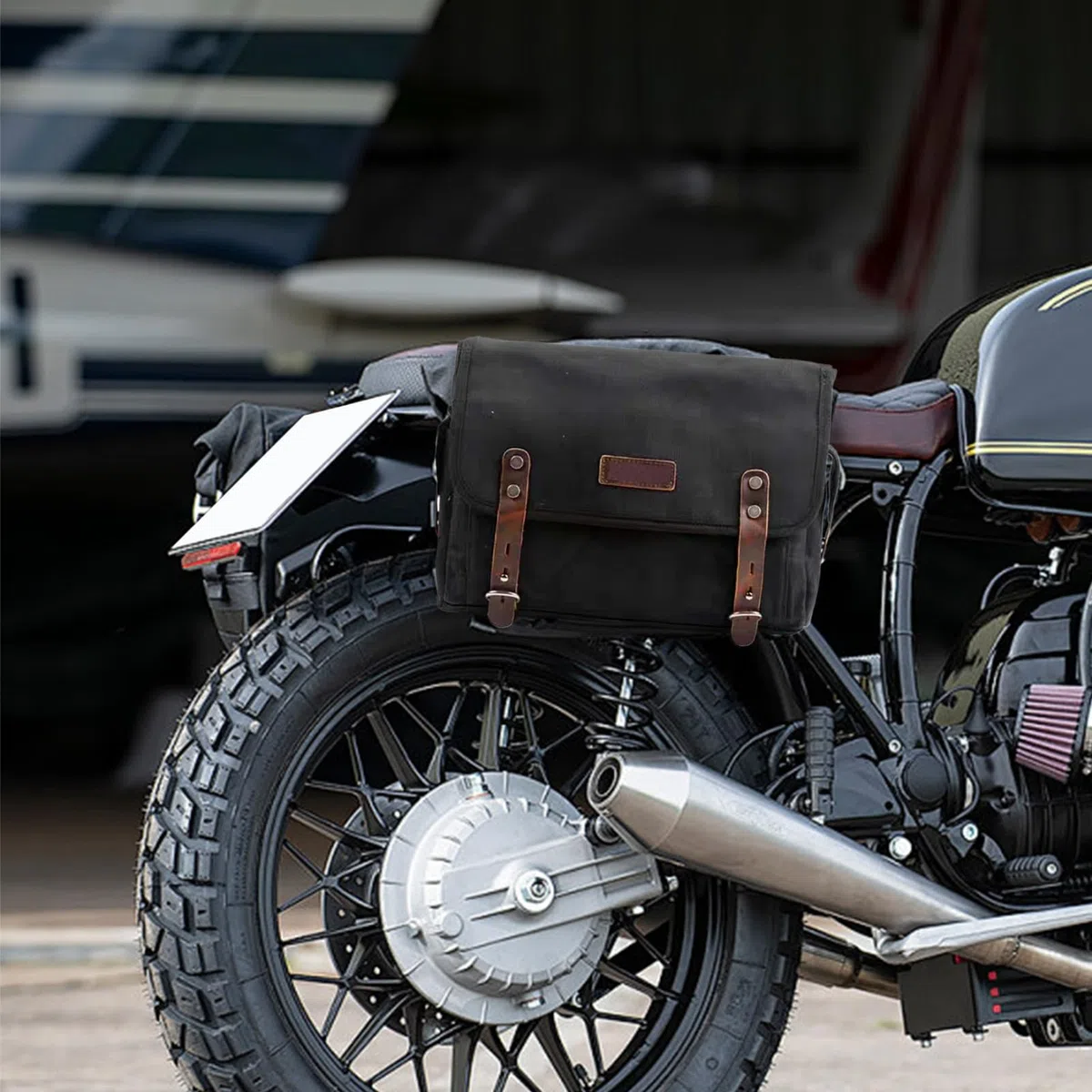 Borse da Sella per Moto da Cross Borsa Laterale Per Scooter | Borsa Multiuso in Tela per Tour, Viaggi e Città adatta a Scooter e Motocicli