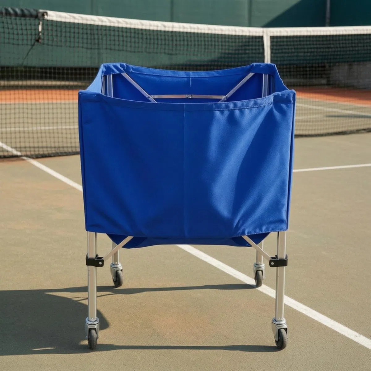 kowaku Carrello Porta Palline da Tennis Salvaspazio Carrello Porta Palline da Tennis con Borsa Trasporto Polivalente Raccoglipalle per Palestre, Verde