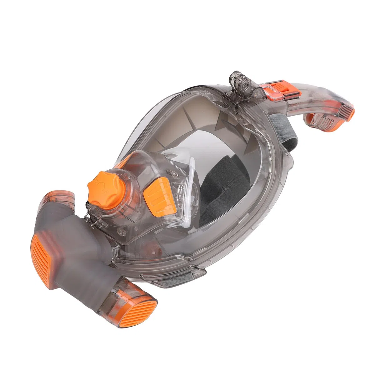 POENVFPO Maschera da Snorkeling Integrale, Vista Panoramica a 180 Gradi, | Maschera PC Antiappannamento, Tubo Pieghevole, Supporto Camera, Dry Top