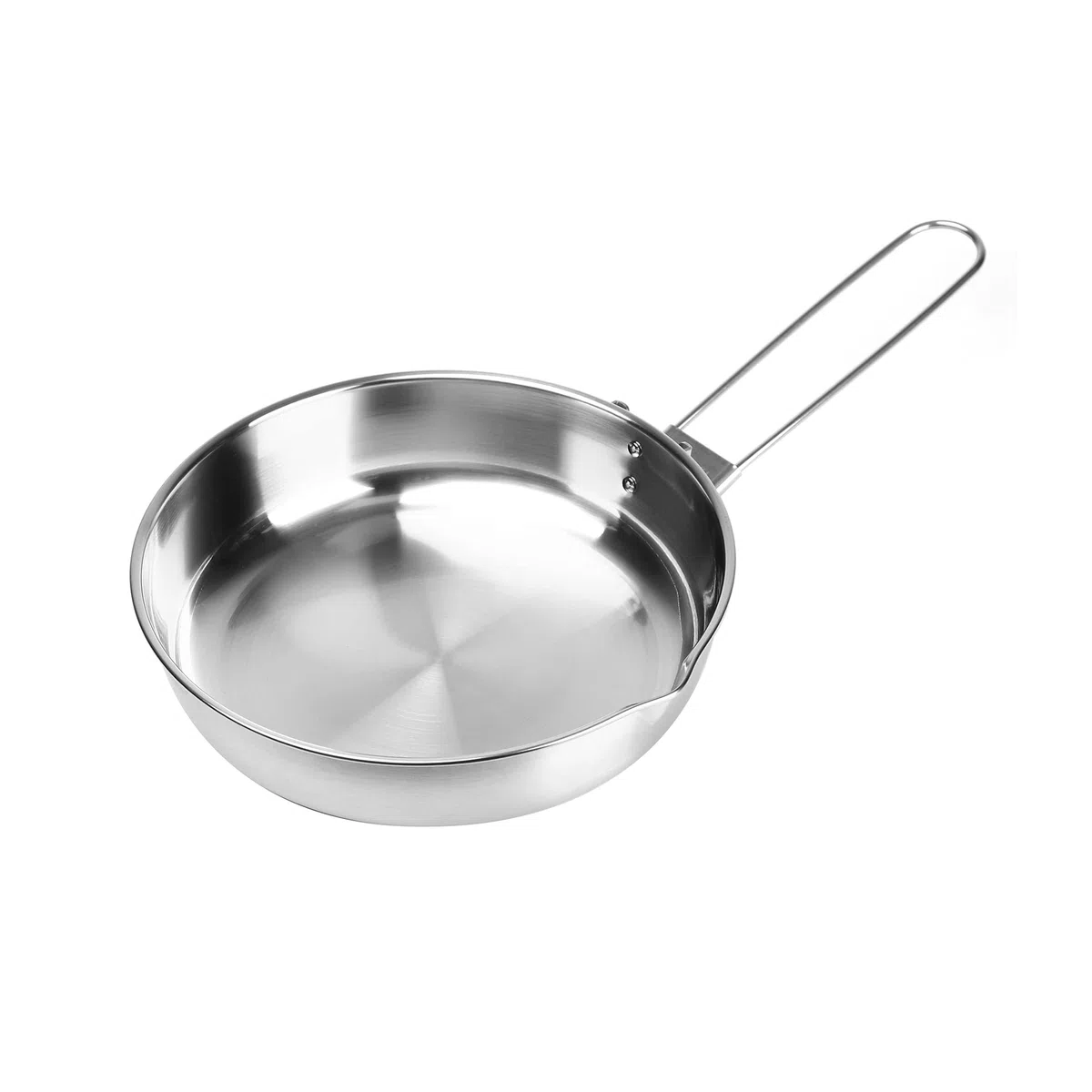 Fire-Maple Antarcti Padella in Acciaio Inox da Campeggio e Picnic Alluminio Saldato Fondo a Diffusione di Calore con Manico Pieghevole