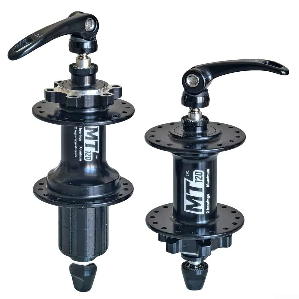 Set di cuscinetti per mozzi per bici per ruote a 28 fori e 32 fori con compatibilità cassetta 11/12 velocità e asse a sgancio rapido (mozzo posteriore a 32 fori)