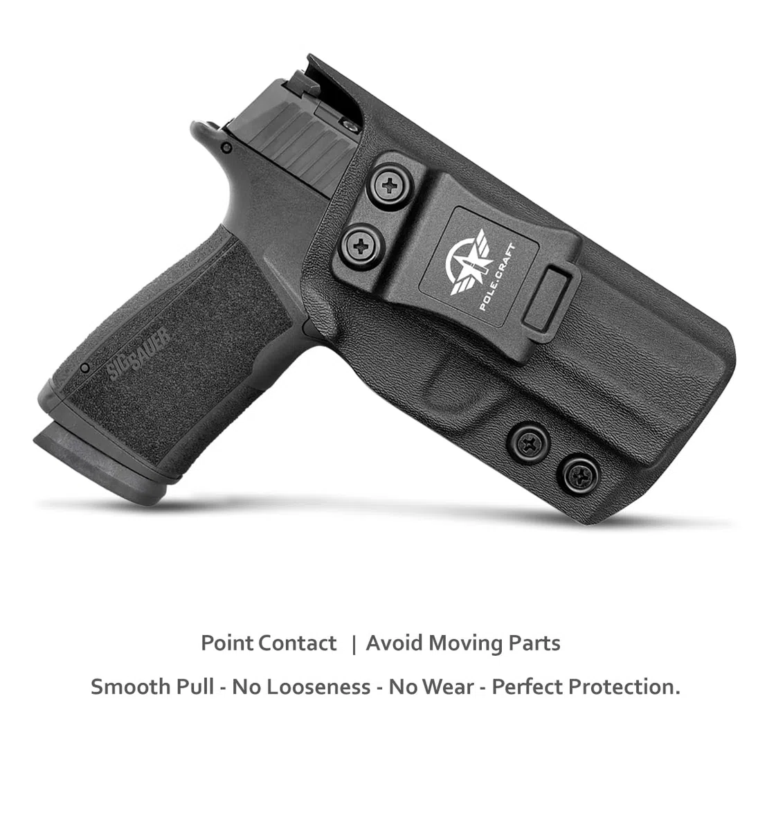 P365 XMacro Fondine Kydex IWB Fondine Custom Fit: Sig Sauer P365 XMacro Pistol - Cintura Interna Nascosta Il Trasporto - Adj. Ritenzione di cant - Copertura Mag bottone - Ingresso allargato