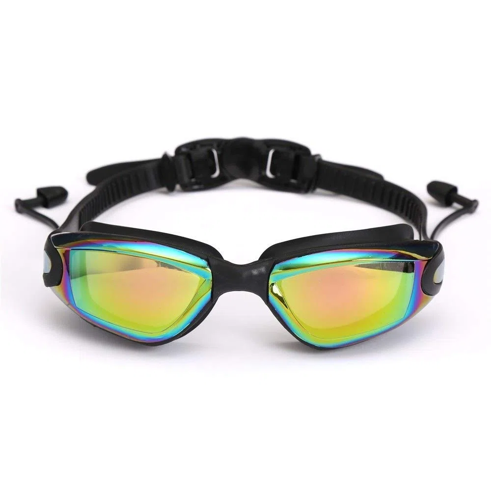 Occhialini da Nuoto, Regolabile Occhialini da Nuoto, Anti-Nebbia Protezione UV di Nuotata Occhiali for Unisex Adulto Uomini Donne Gioventù Scherza Il Bambino(Blue,White)
