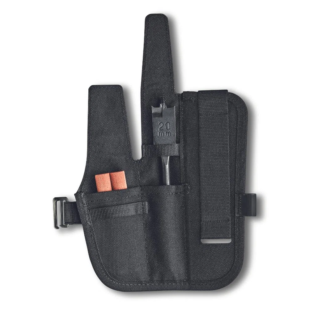 VICTORINOX Set Accessori Coltello Venture Pro Kit, Made in Switzerland, Fodero Multifunzionale con 2 Pietre per affilare e Trapano Piatto da 2 cm, Nero