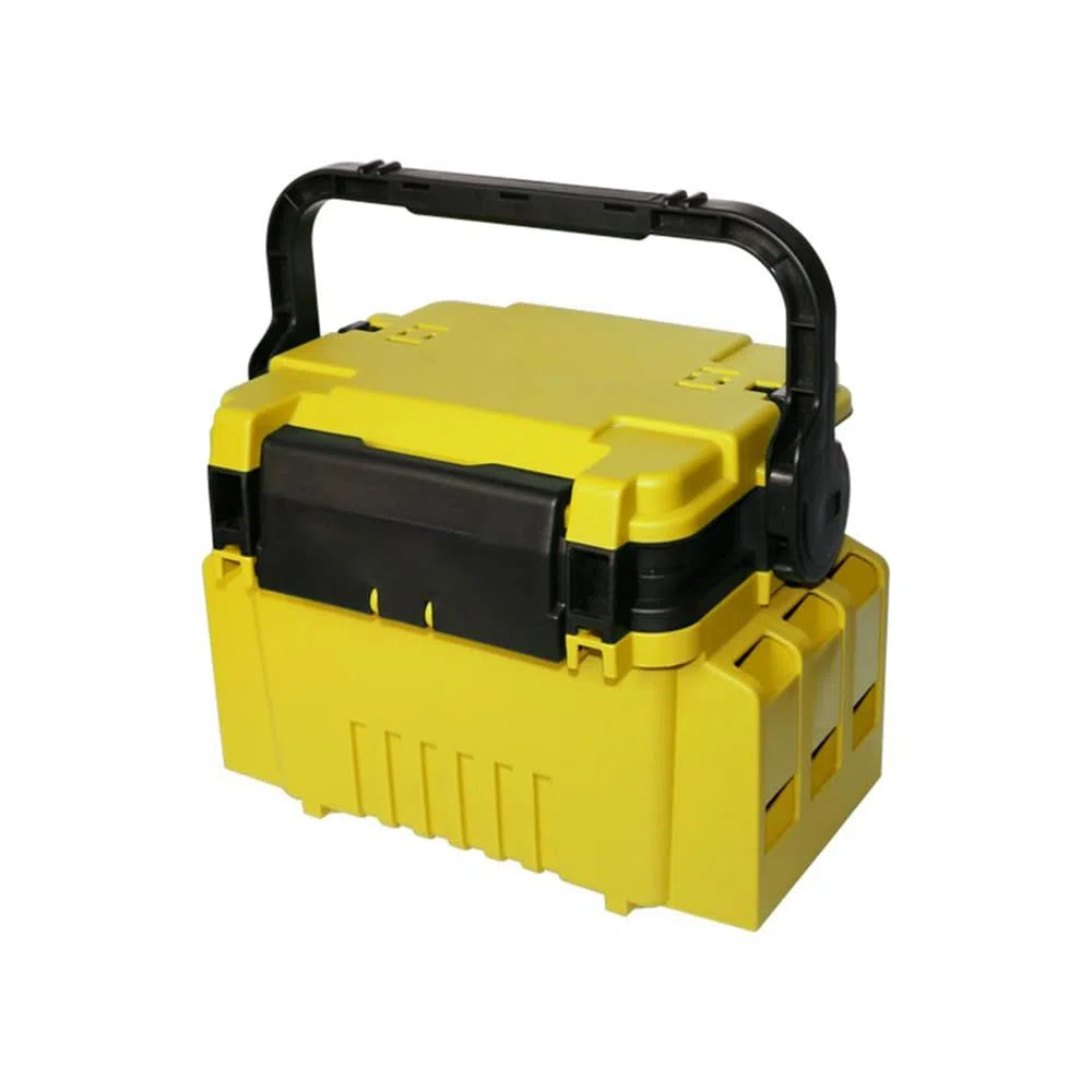 Alomejor Scatola per Attrezzatura da Pesca Organizzatore Portatile Durevole per Attrezzatura da Pesca con di Bloccaggio per Battute di Colore Rosso (YELLOW)