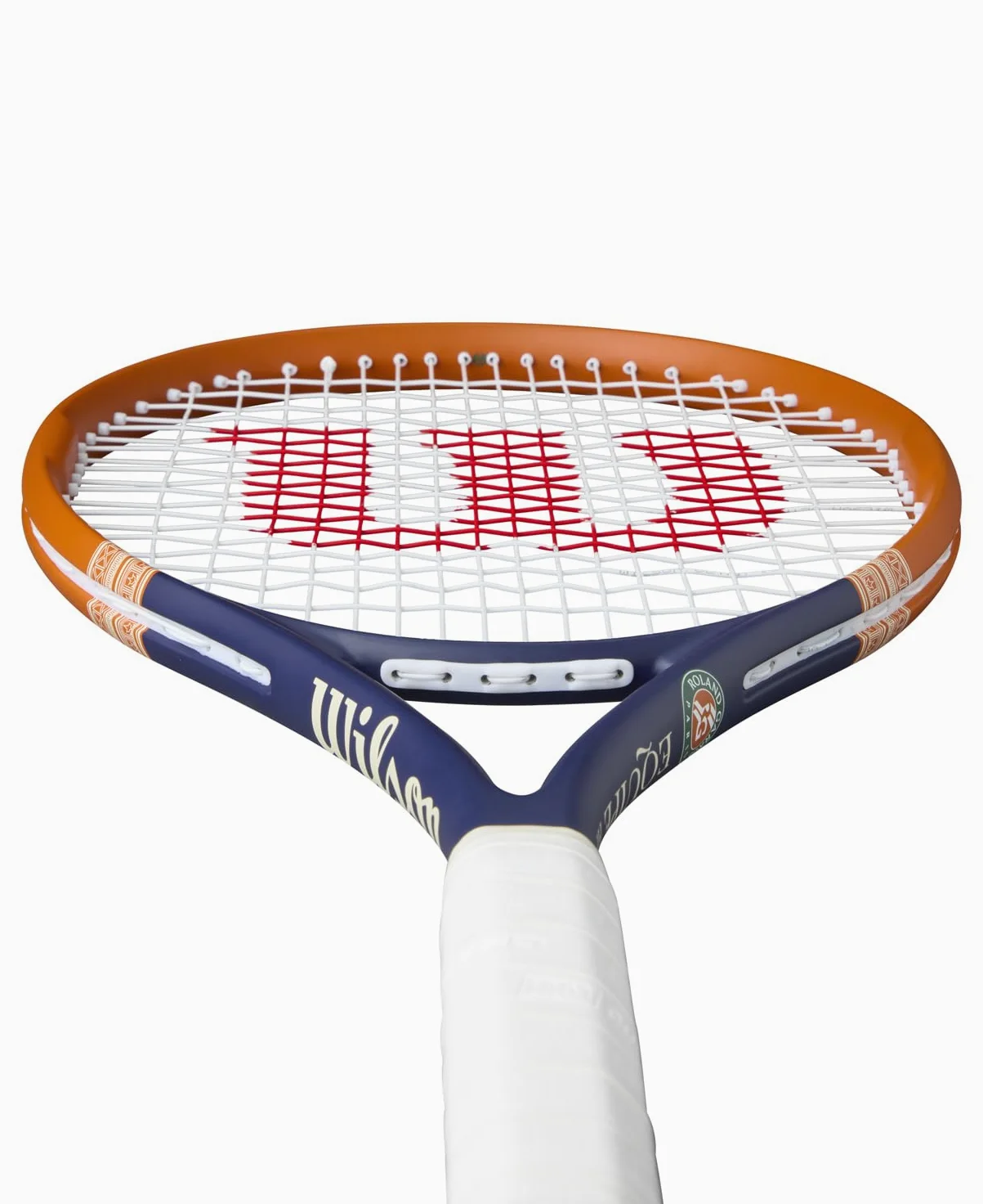 Wilson Racchetta da Tennis Roland-Garros 2026 Equipe HP, Adatta a Giocatori Competitivi con Impugnatura Cushion-Aire per un Controllo Sicuro, Blu Navy/Arancione, Grip 2