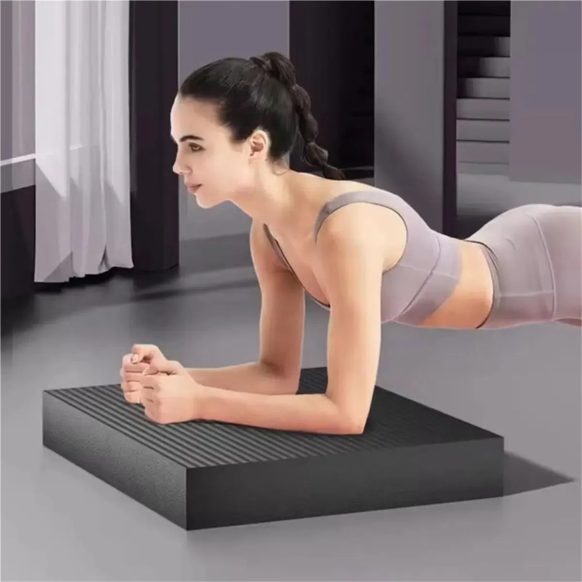 2 Cuscinetti for Allenamento for L'equilibrio per Palestre | Tappetino in schiuma ispessita antiscivolo for la stabilità del nucleo, yoga, fitness, bilanciamento in ginocchio