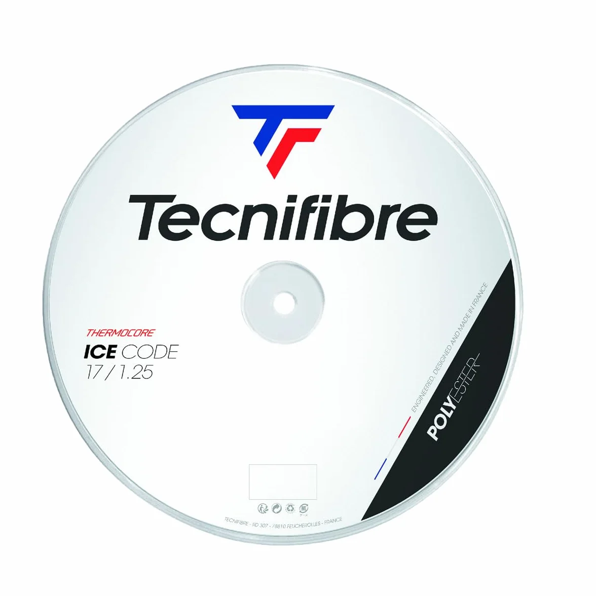 Tecnifibre Ice Code Tennis Rotolo di Corde 200M Monofilamento Bianco