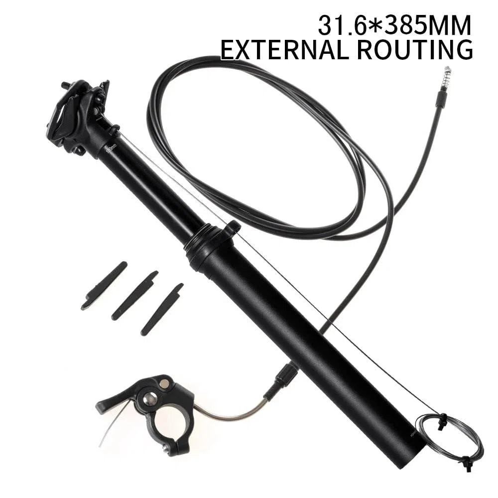 Bici Bicicleta Per ZOOM MTB reggisella per bicicletta Reggisella | 27,2 mm 31,6 mm Maniglia interna esterna in alluminio Controllo filo 100 mm