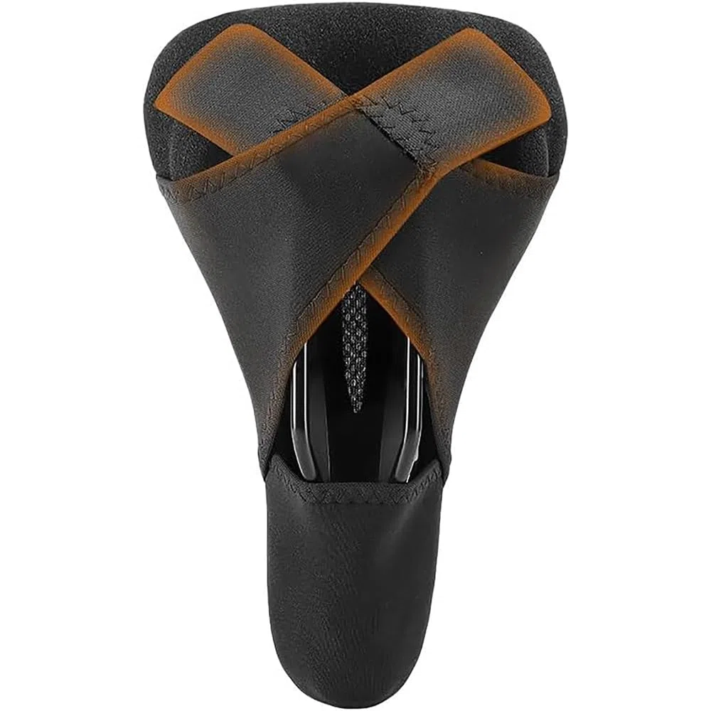 Coprisella per Bicicletta per Trek Fuel Ex 2017 2020 2022, Copri Sella Bicicletta Comoda in Memory Foam a Doppio Strato, Coprisella Bici Gel Morbido,Orange